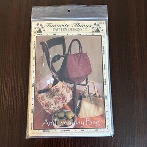 Favorite Things 055 “An Everyday Bag” (H-11”, W-14”, D-6”) Sewing Pattern Uncut